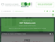 Tablet Screenshot of hstrebate.com